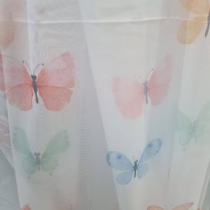 Perdea Fluturi Voal Multicolor