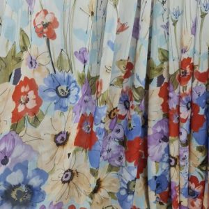 Perdea Voal Imprimeu Floral Multicolor